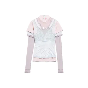 Balenciaga Layered Multicolo Long Sleeved Top