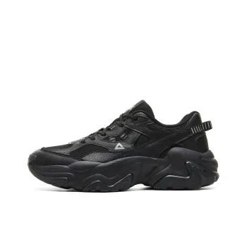 PEAK State Pole Cushioning, Slip Resistant, Lightweight Low Top Casual Shoes Men's All Black