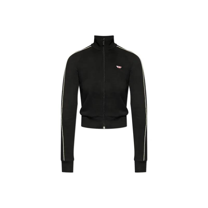 DIESEL F Jamila Piping D Zipped Sweatshirt-0