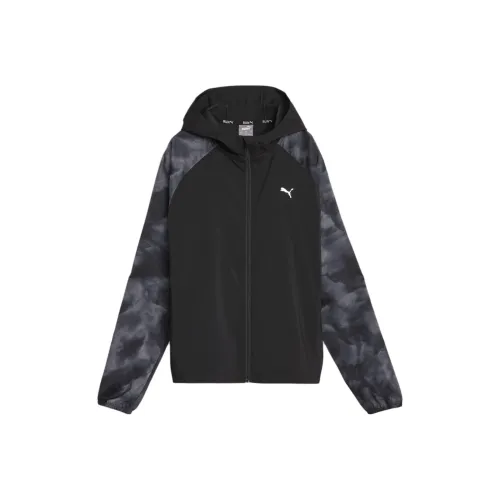 PUMA Favourite Velocity Printed Woven Running Jacket Women's Jacket Women's Black