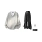 Heather Gray+Black Pants
