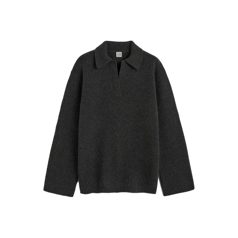 TOTEME Polo Collar Wool blend Jumper-0