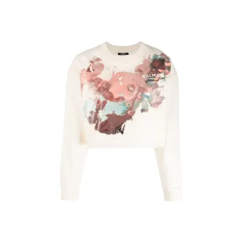 BALMAIN Sweatshirts Women's Ecru