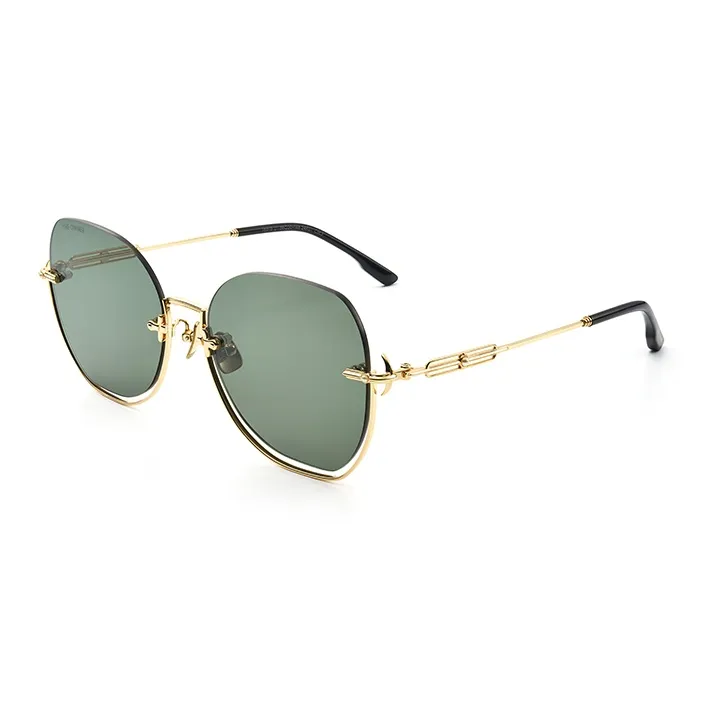 THE OWNER Plate Frame Irregular Shape Sunglasses Unisex-0