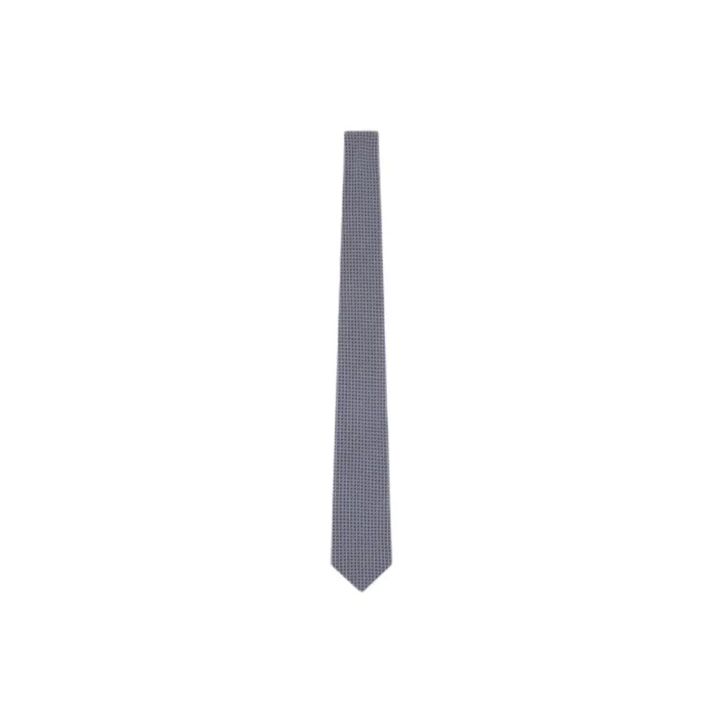 AMANI Mulberry Silk Ties Men's Dark Blue-0
