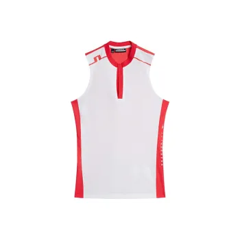J.Lindeberg T Shirt Women's Red White