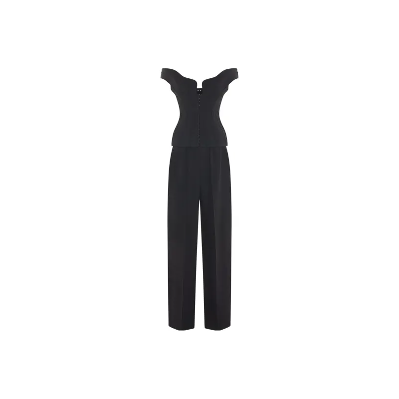 Mugler Impossible Neckline Off shoulder Corset-0