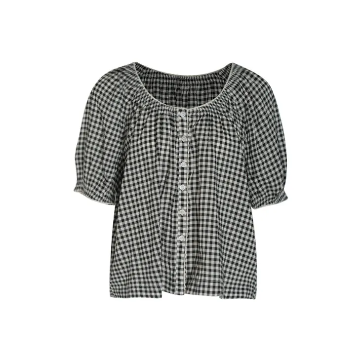 Little Pull Shirt Women's Plaid-0