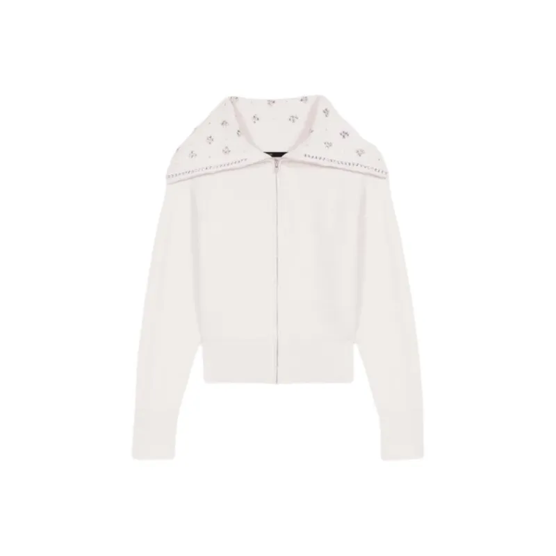 Maje Jewellery neck Cardigan-0