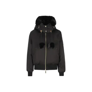 Moose Knuckles Debbie Bunny Reversible Bomber Jacket