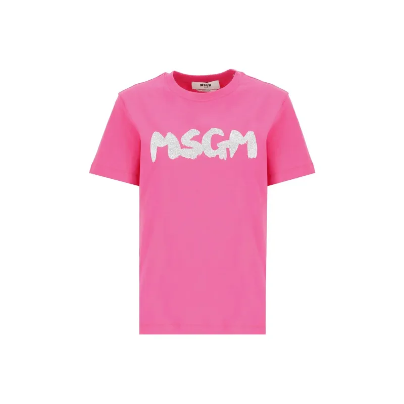 MSGM T Shirts Women's Pink-0