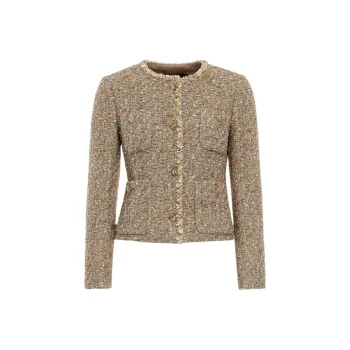 BESIONIA FW24 Jackets Coats Women's Gold
