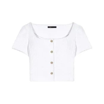 Maje Cropped Tweed Jacket