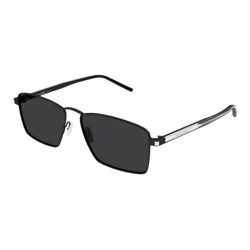 SAINT LAURENT Resin Irregular Shape Sunglasses Women's Black