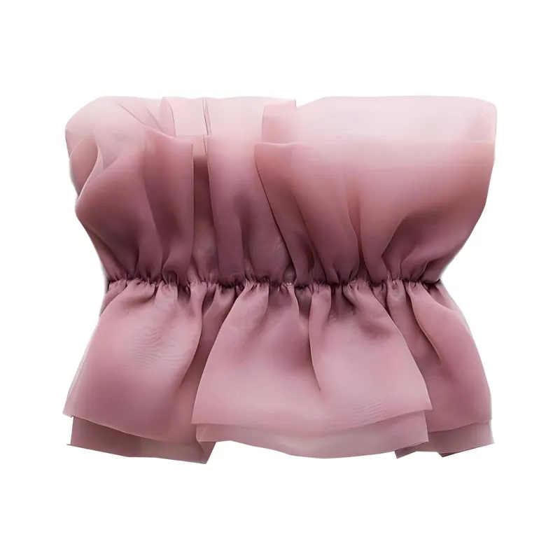 ZARA Strapless Top Women's Pink-0
