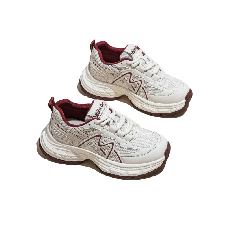 Help Breathable Moisture Wicking Low Top Chunky Sneakers Women's-5