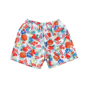MEIKE Casual Shorts Unisex Pineapple Red