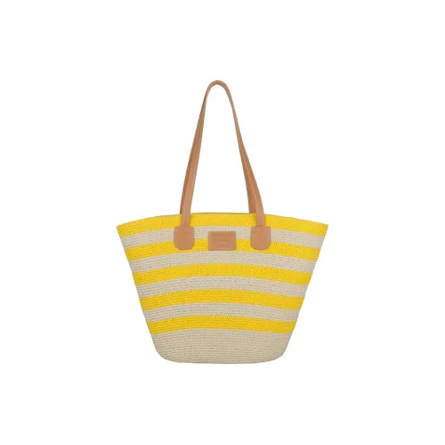 Yalu Straw Woven Shoulder Bag Women's Multicolor