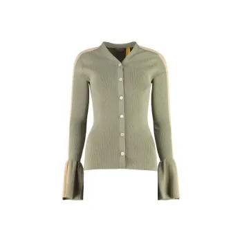 Moncler 1952 Tricot Flared Cuff Cardigan