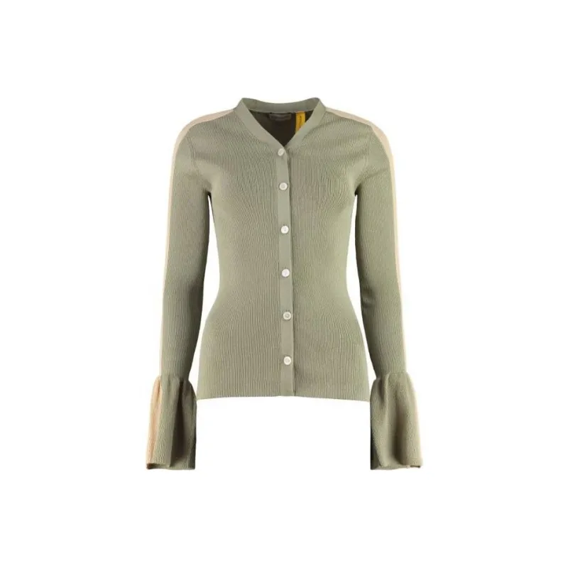 Moncler 1952 Tricot Flared Cuff Cardigan-0