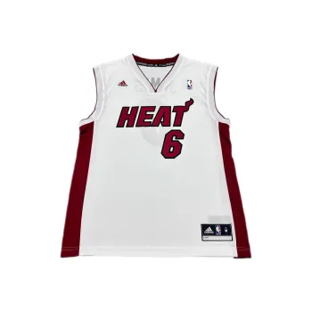 Adidas x NBA Miami Heat LeBron Basketball Jersey Unisex White