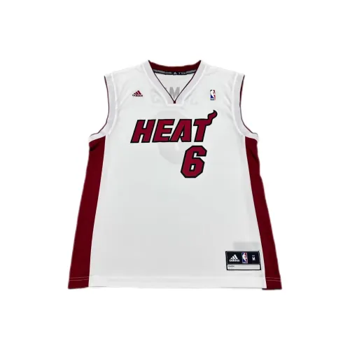 Adidas x NBA Miami Heat LeBron Basketball Jersey Unisex White