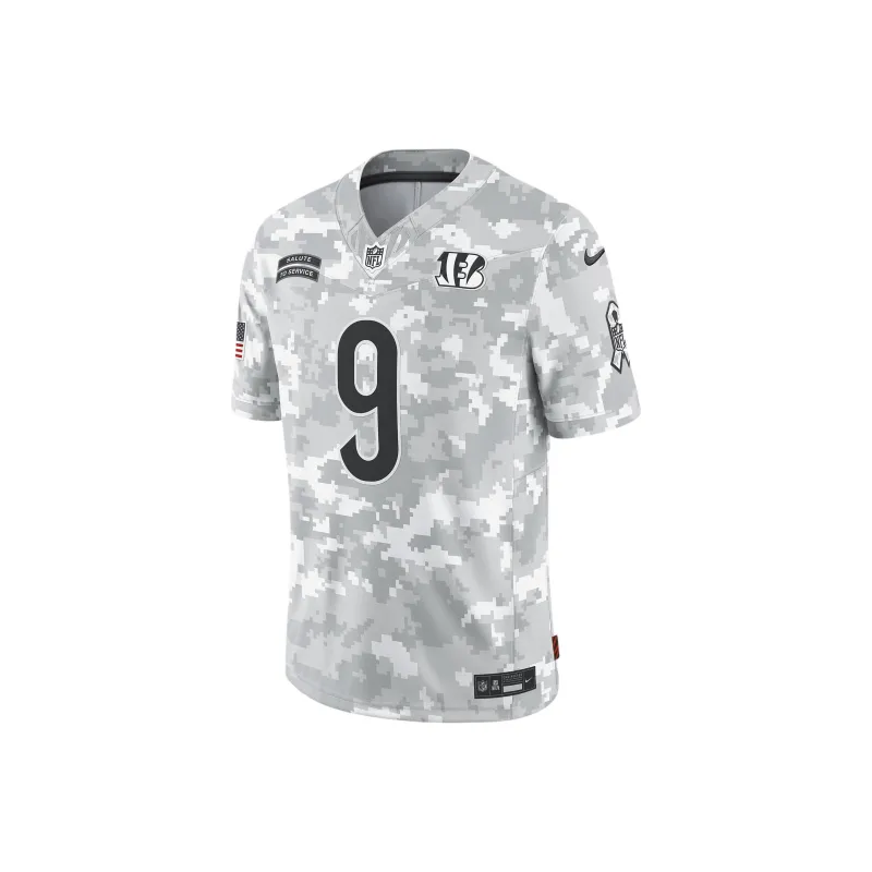 Nike Joe Burrow Cincinnati Bengals Salute To Service Men's Nike Dri FIT Nfl Limited Jersey-0