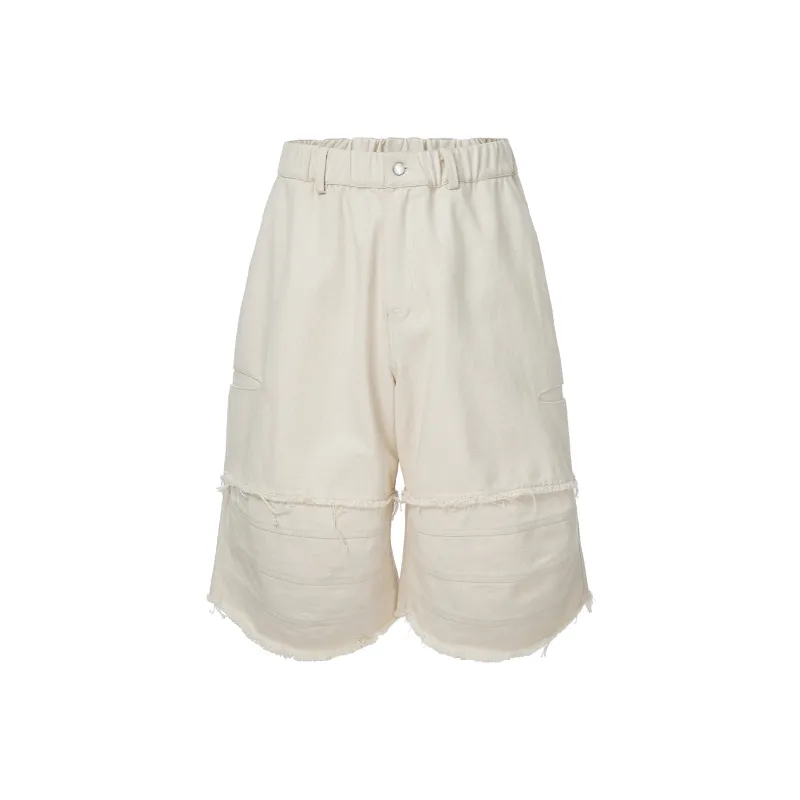 FIRE 2 COLD EGO Casual Shorts Unisex Ecru-0