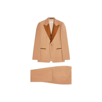 DRIES VAN NOTEN Satin trim Suit