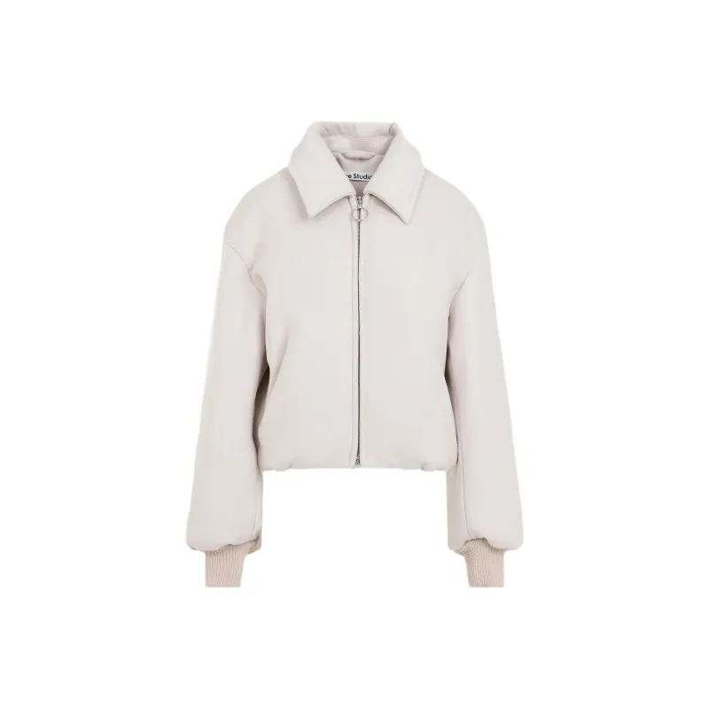 Acne Studios Zip Up Long Sleeved Bomber Jacket-0