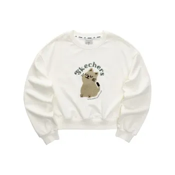 Skechers Colorful Sweatshirts Women's Marshmallow White/0074