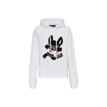 DSQUARED 2 Drawstring Graphic Printed Hoodie