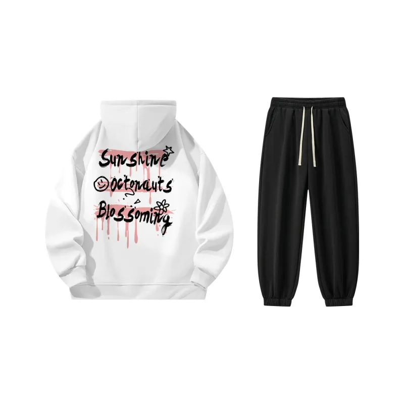 Small Columns Under The Sea Sweatshirt Set Unisex-0