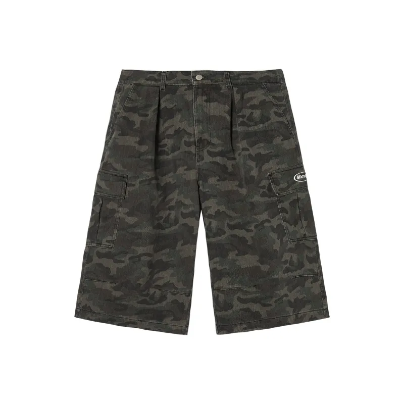 Mmlg Casual Shorts Unisex Green Camouflage-0