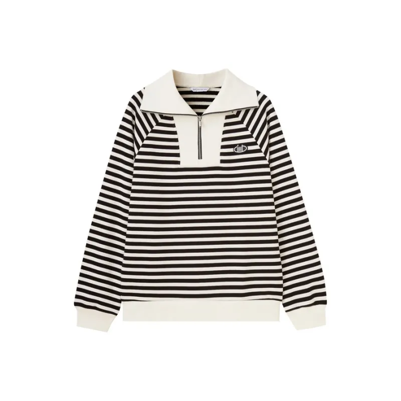 SHUIYUNJIAN Knitwear Women's Black Stripes-0