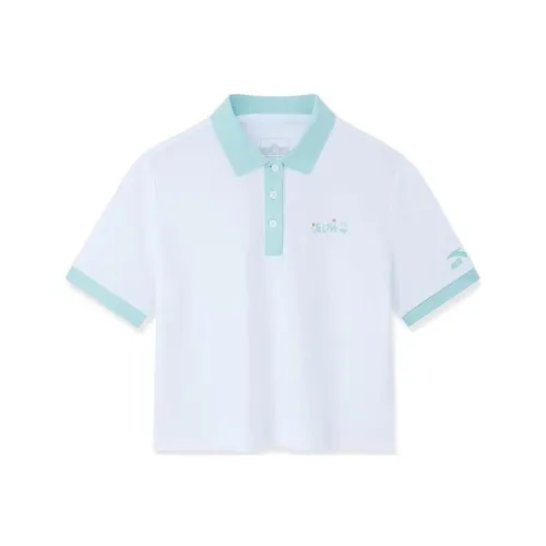 Sesame Street X ANTA Life Collection Polo Shirts Women's Snowflake White