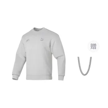 PUMA Sweatshirts Women's White+Comes With Necklace