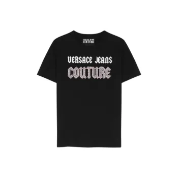 VERSACE JEANS COUTURE Bead embellished Cotton T shirt