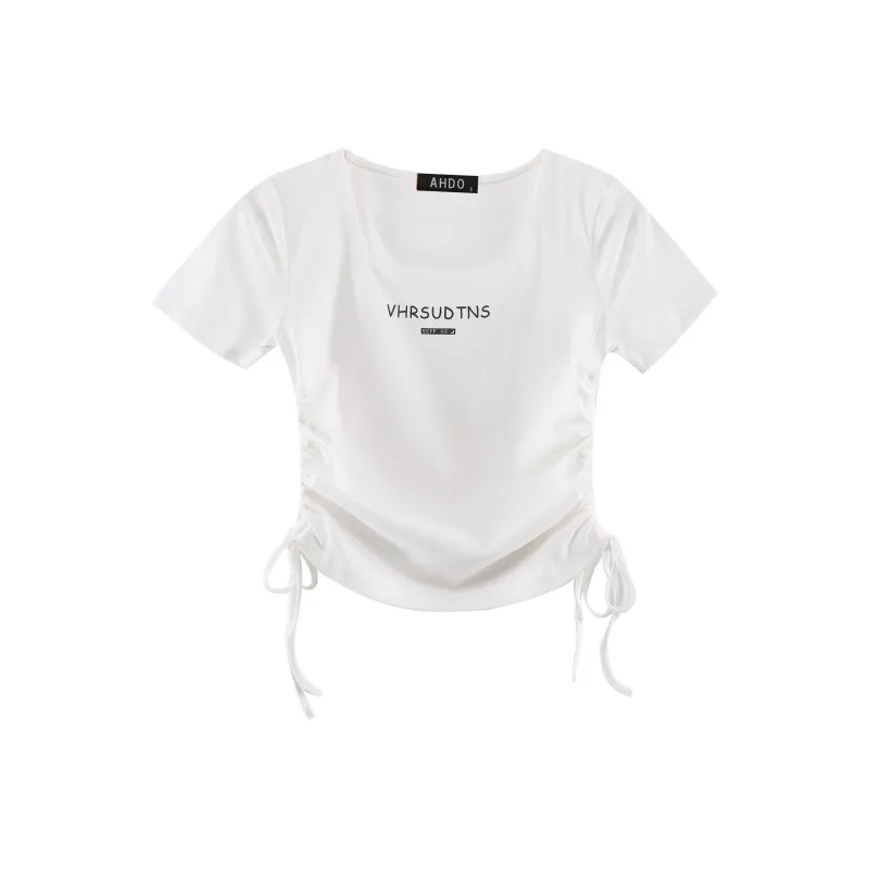 AHDO T Shirts Women's White-0