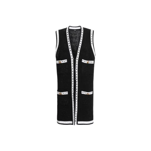 balmain koszulka Sleeveless Long Knit Cardigan