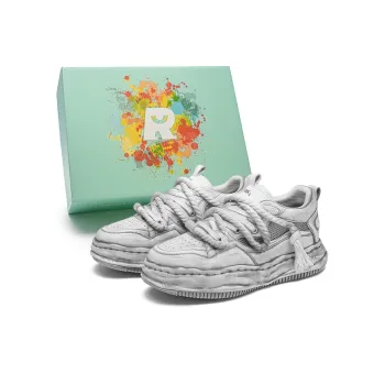 RELAXURSELF Slip Resistant, Abrasion Resistant, Breathable, Height Increasing Low Top Skateboard Shoes Unisex Gradient
