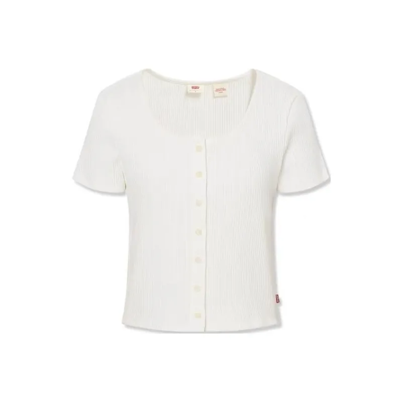Levi's Regular T Shirt Women's Ecru-0