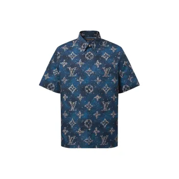 LOUIS VUITTON Printed Monogram Short Sleeved Shirt