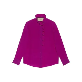 GUCCI Ruffled Silk Blouse