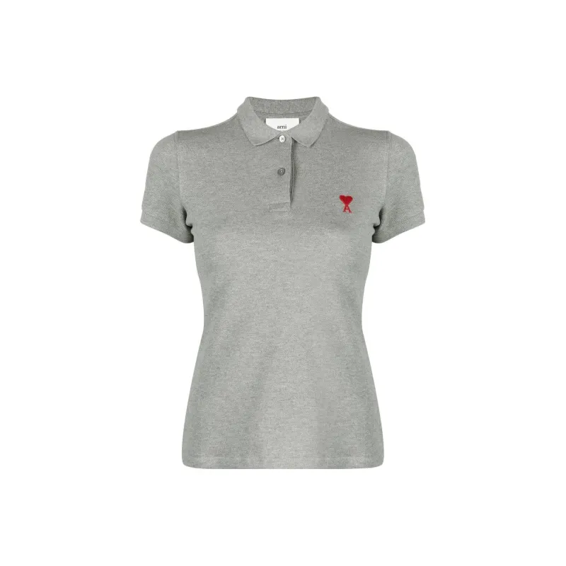 Ami Polo Shirt 'Grey'-0