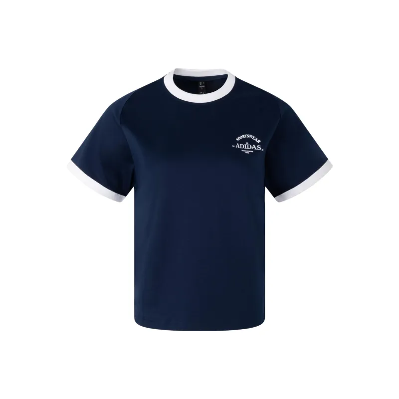 Adidas T Shirt Women's College Navy/White-0
