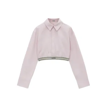 LOEWE Cropped Shirt 'Baby Light Pink'