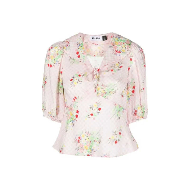 Rixo Floral print Blouse-0