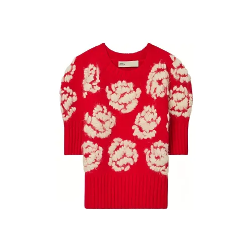 TORY BURCH Cashmere Sweaters Women's Red