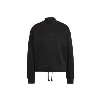 Adidas All Szn Fleece Mock Neck Sweatshirt Women's Black